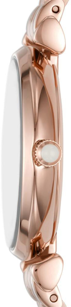 Emporio Armani Gianni T Bar Quartz Mother of Pearl Dial Rose Gold Steel Strap Watch For Women - AR11385 - Image 7